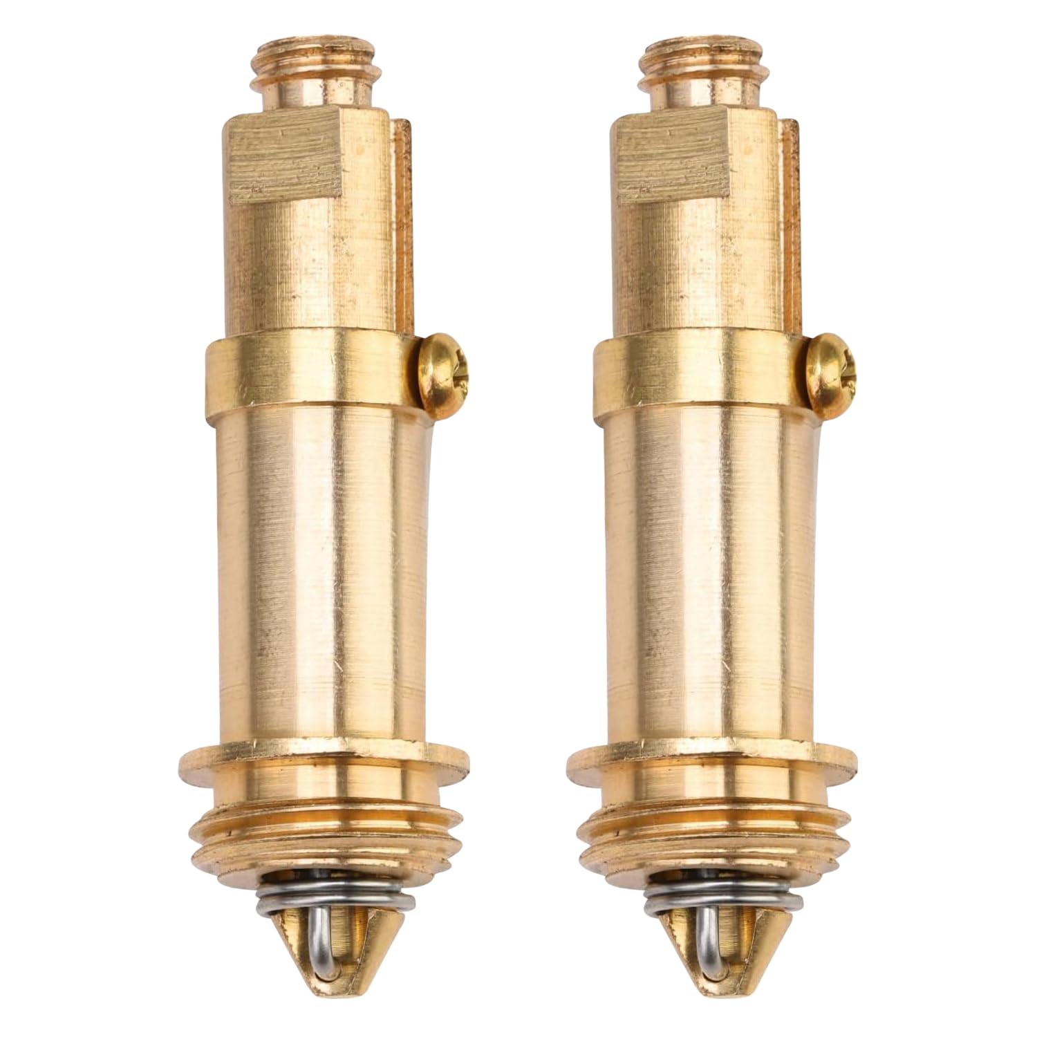 JINXIAN 2pcs Basin Pop Up Clack Slotted Plug Bolt Assembly Basin Pop Up Click Clack Plug Bolt Replacement Assembly Screw Bolt Brass for Most Bath Tub Basin Drain Stopper