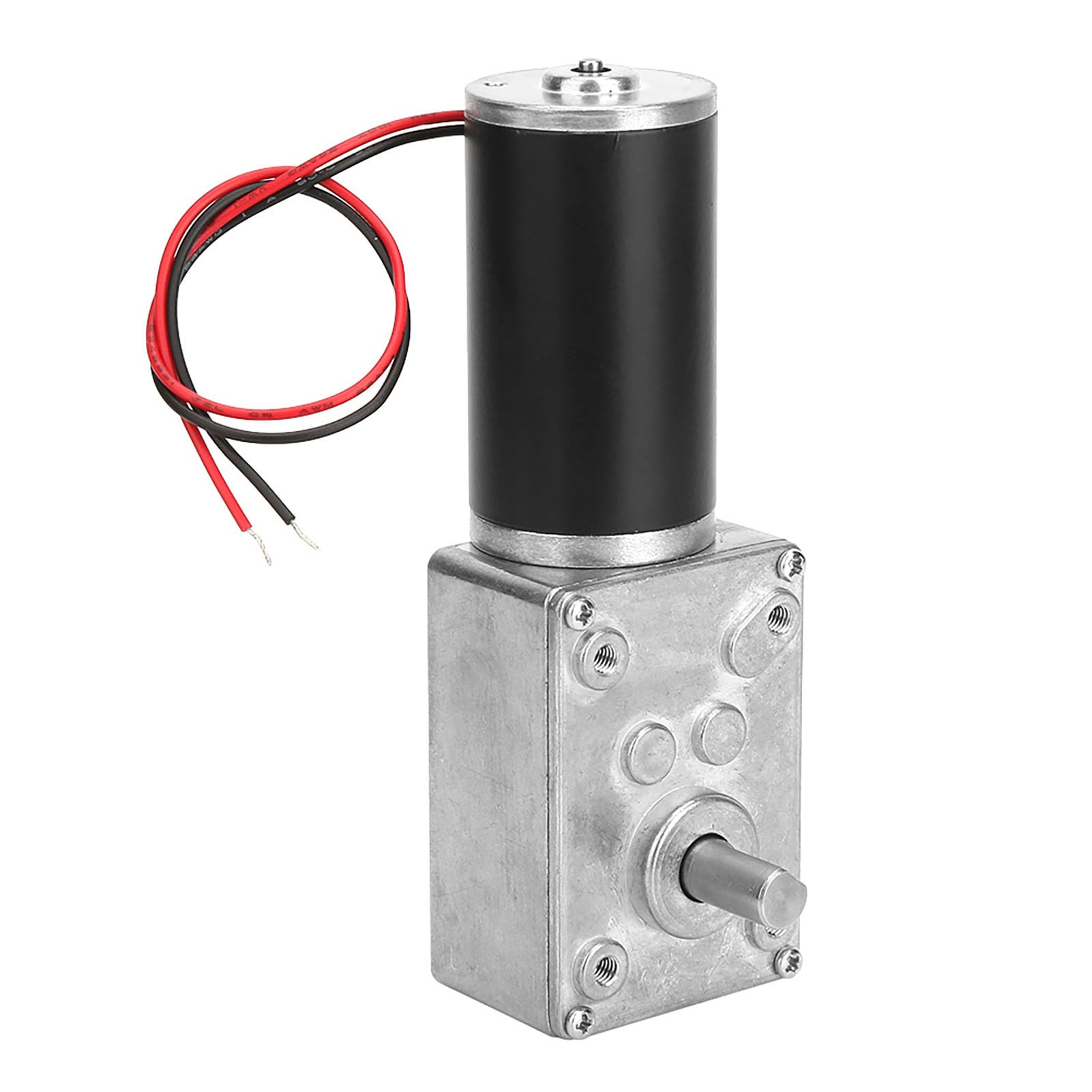 DC 12V Reversible High Torque Turbo Worm Gear Box Reduction Electric Motor Wear Resistance(12V, 10RPM)