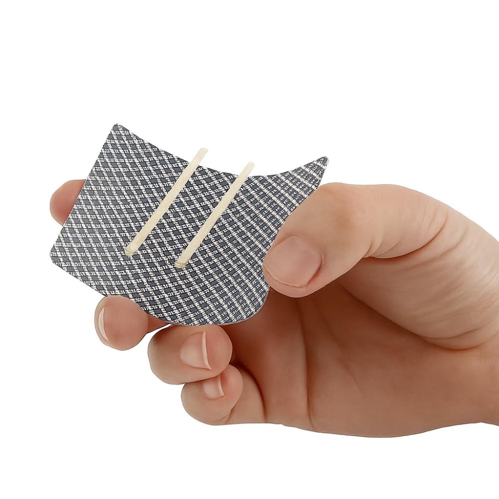 MilesMagic Magician's Invisible Air Floating Match Stick Gimmick Prop Toothpick on Card Magic Trick