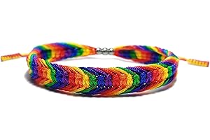 LAMIBEE Bisexual Pansexuality LGBT Proud Love Tibetan Wrist Wrap Bracelet | Amulet and Boho Rope Bracelet Bangles for Women Men Thread for Him and Her