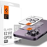Spigen Camera Lens Screen Protector [GlasTR EZ Fit Optik Pro] Designed for iPhone 14 Pro Max/iPhone 14 Pro [Case Friendly] - Deep Purple [2 Pack]