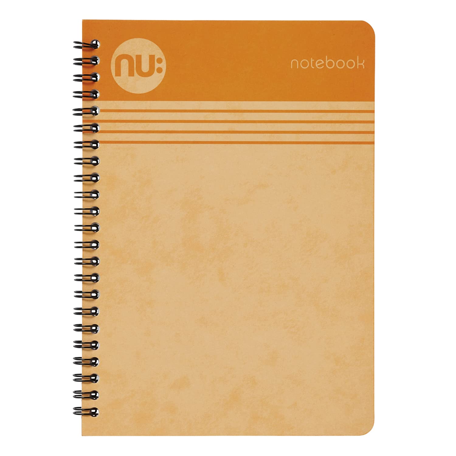 NU: Notebooks - Cloud Pastels Range - A4 Orange Notebook - Wirebound Notebook - 110 Pages (NU004108-FSC)