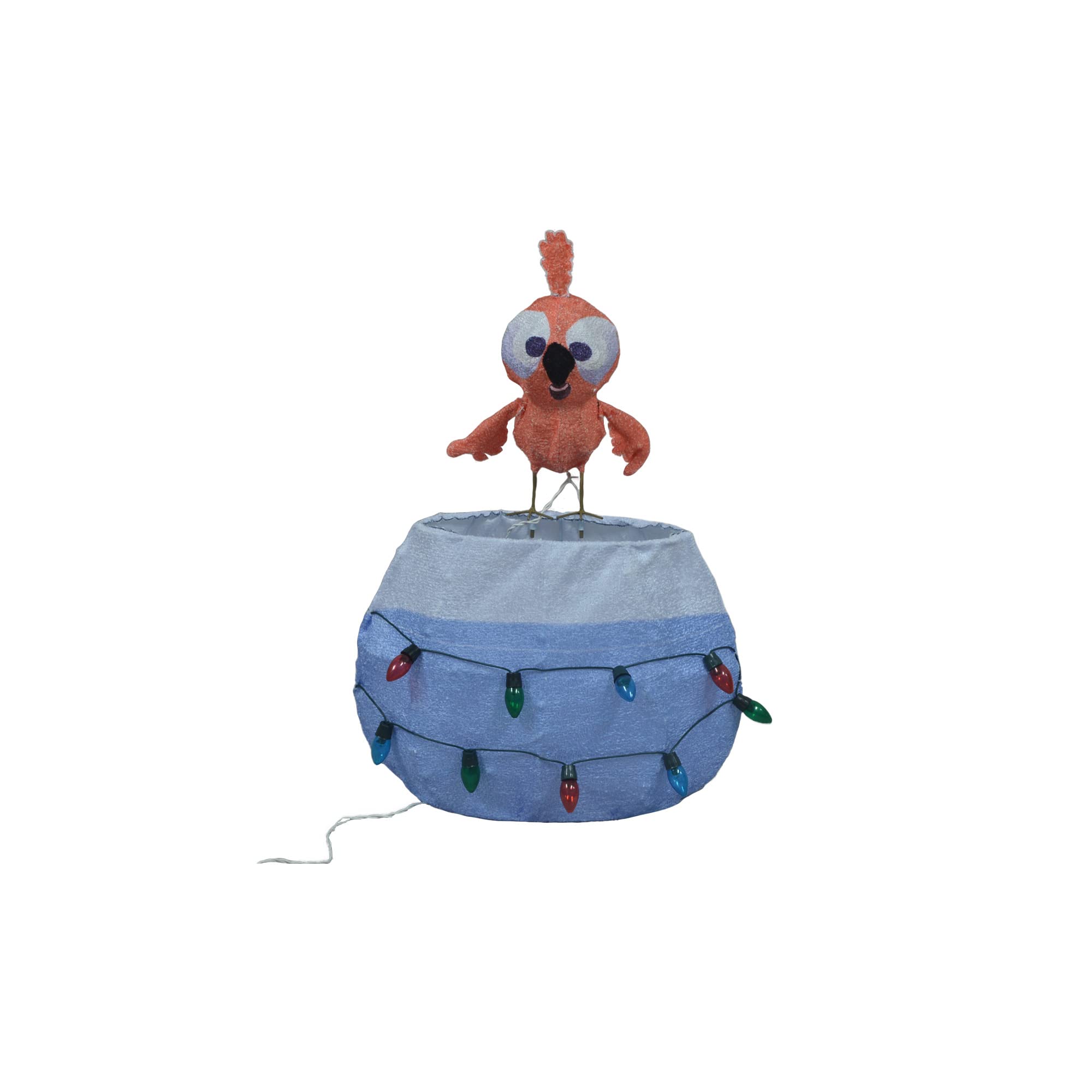 Photo 1 of ***UNTESTED/ UNKNOWN DAMAGES*** 28 INCH Rudolph 3D LED PRE-LIT Yard Art Bird That swims