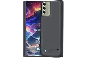 BAHOND Upgraded Battery Case for Samsung Galaxy S21 FE 5G, 5000mAh Rechargeable Extended Battery Charging Charger Case, Add 100% Extra Juice, Not Compatible with Galaxy S21 (6.4 Inches) Black