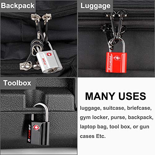 TSA Approved Luggage Locks, UltraSecure Dimple Key Travel Locks with