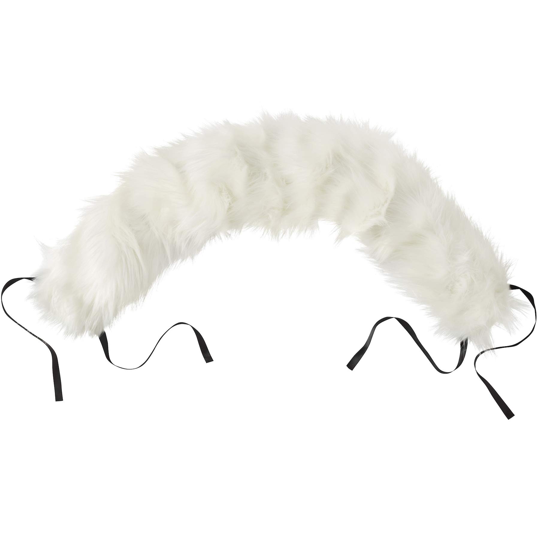 Clair de Lune Universal Pram Faux Fur Hood Trim, White