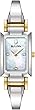 Bulova Ladies' Classic Diamond Dial Quartz Stainless Steel Watch, Rectangle, Mother-of-Pearl