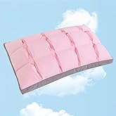 YOUR MOON Soft Pillow Standard for Sleeping, Super Soft Support Down Alternative Pillow, 100% Cotton Shell Luxury Comfy Fluffy Bed Pillows for Sleep(Pink)