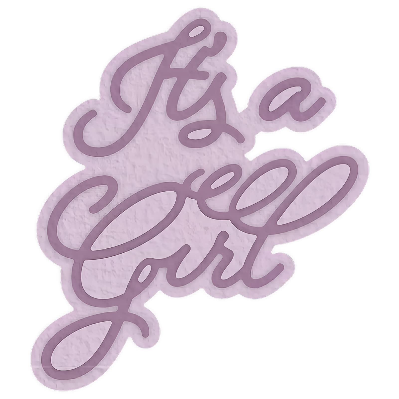 Words Phrases It's a Girl Cutting Dies Alphabet Letters Metal Cutting Dies for DIY Decorative Embossing Photo Album Card Making, Scrapbooking Supplies