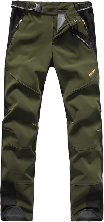 SEEU Kinder Softshellhose Mit Fleece - Wasserdichte Wanderhose Für Outdoor