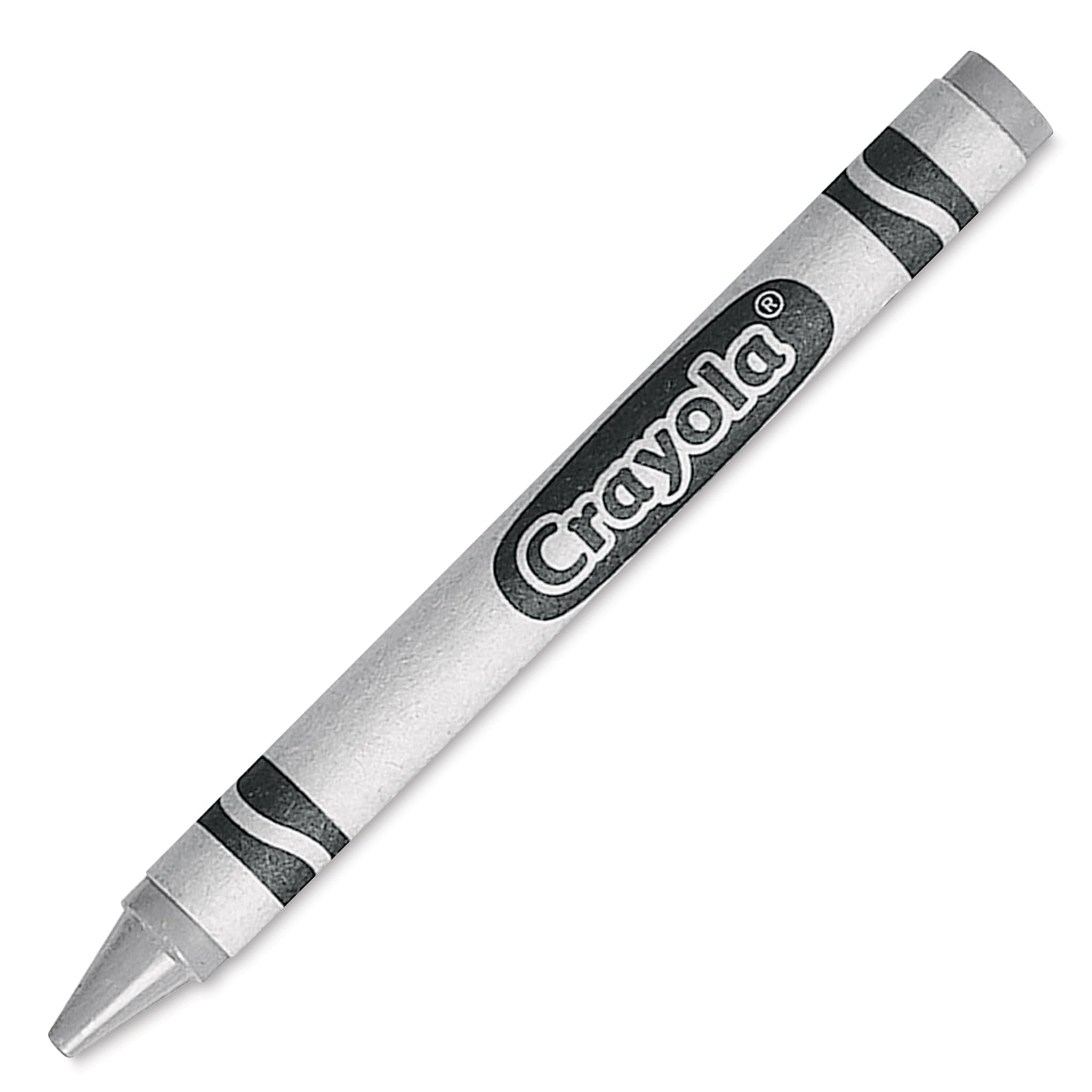 Photo 1 of Crayola Metallic Silver Crayons, Bulk Crayons, 12 Count