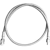 Maddog 36" Stainless Steel HPA Fill Whip Hose Extension - 4500 PSI Airsoft, Paintball, PCP Airgun Tank Charging System - Quick Connect 1/8" Male & Female