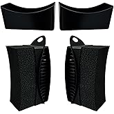 2 Pack Tire Shine Applicator Pads, Reusable Tire Dressing Applicator Sponge, Curved Tire Gel Applicator Forms with Lid, Black Tire Applicator Pads for Car Cleaning Detailing