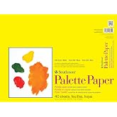 Strathmore Tape Bound Palette Paper Pad, 41 lb. Poly-Coated Paper, 12 X 16 inches, 40 Sheets (365-12)