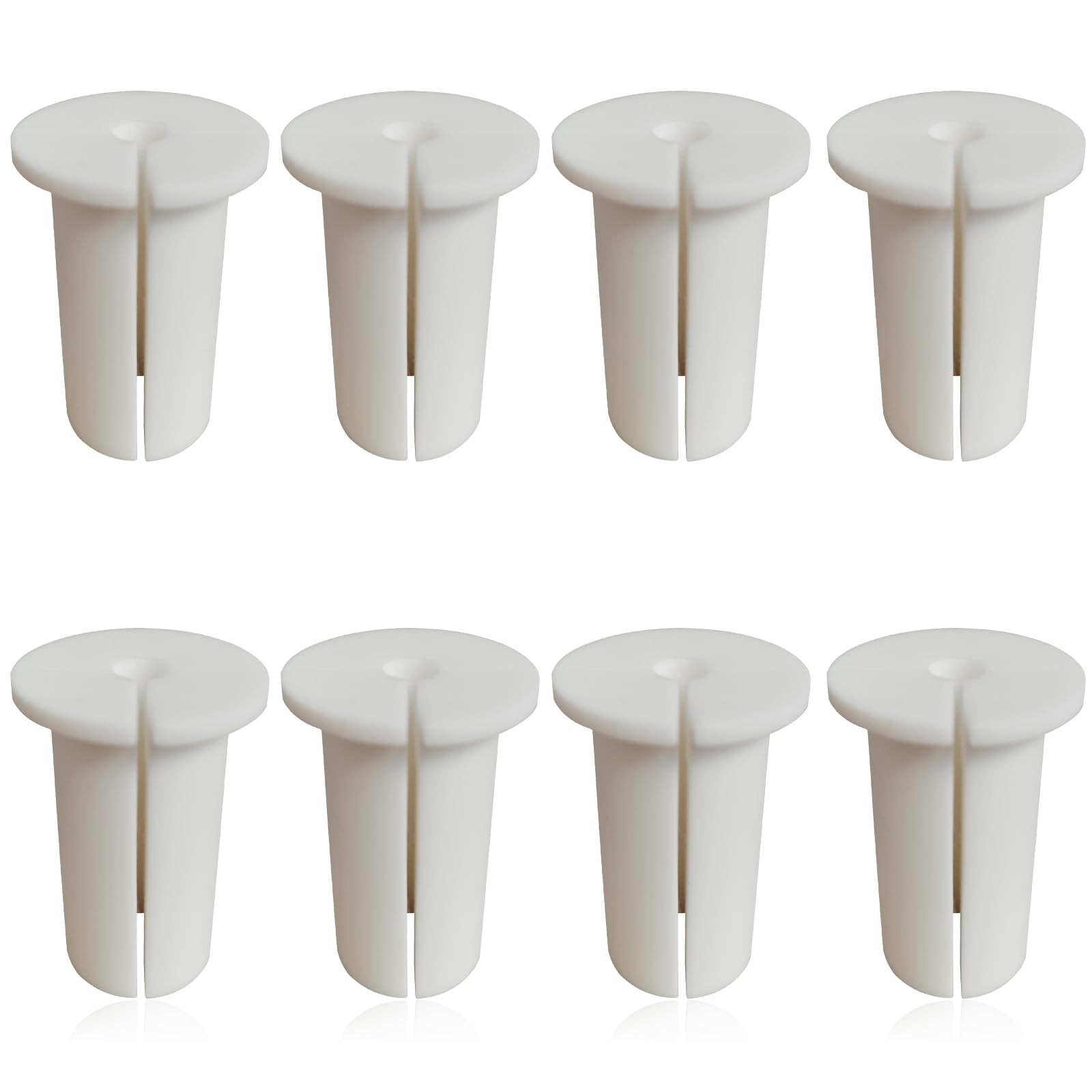 Cable Grommet Kit for Starlink,8Pcs Wall Grommets for Starlink Cable,Ethernet Cable Wall Grommet for Cord Protection,Feed Through Bushing Compatible with StarLink Cable Router Ethernet Adapter (White)