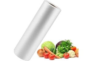 FungLam 12"×16" Clear Plastic Produce Bags Roll, 350 Pcs for Food Storage, Bread, Vegetables, Fruits and Meat