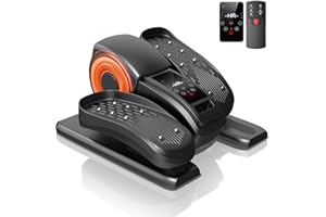 LONTEK Under Desk Elliptical Machine, Elliptical Exercise Machines as Seen on TV with Remote, Electric Seated Eclipse Foot Pedal Peddler Sitting for Senior,12 Speeds Modes, Fully Assembled for Home Office