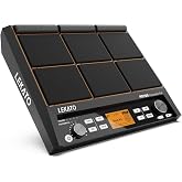 LEKATO Percussion Sample Pad, Electric Drum Pad with 9 Velocity-Sensitive Drum Pad, Electronic Drum Set Pad Multipad with MIDI out, USB MIDI, AUX, Looper, Trigger inputs, 592+ Sounds (PD705)