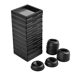 CrazyStorey Set of 10 Pcs Black Diamond Shape