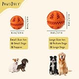 PawsOnly Interactive Treat Dispenser Ball Small Orange Dog Toy view 6