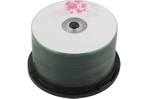 Blank CD R Discs 52X 730MB Recordable Discs for Storing Digital Images, Music Data with 175 Songs, 225 Photos for iOS, (50PCS