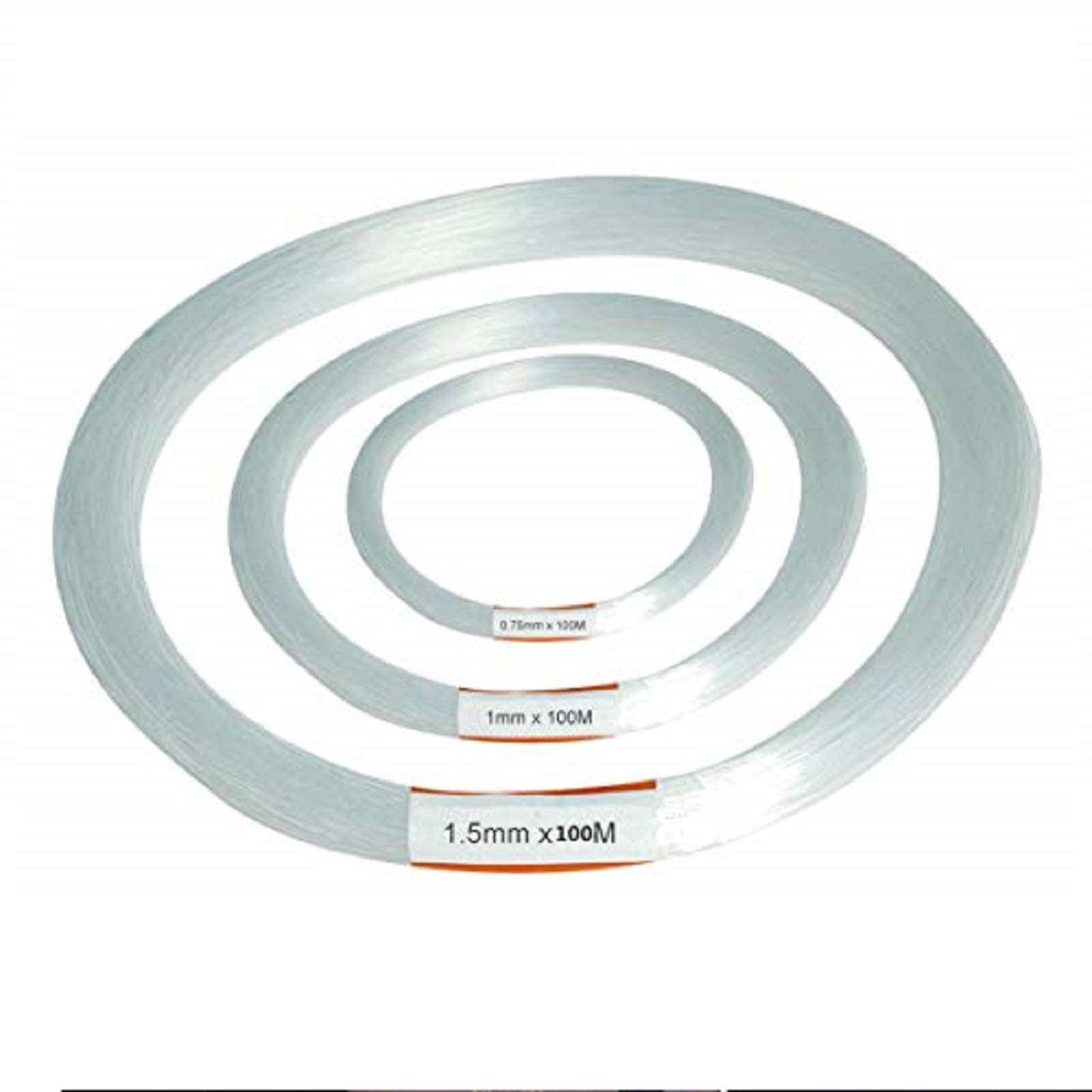 Honfitat 100M Pmma Transparent Plastic Fiber Optic Cable End Grow LED Decor 0.75/1/1.5 mm - 1.5 mm