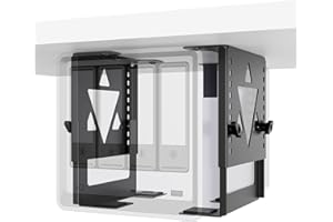 PUTORSEN Under Desk Mini PC Mount NAS Mount Bracket Holder, Height and Width Adjustable CPU Holder for Mac mini Desktop Compu
