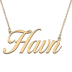 HUAN XUN Customized Custom Simple Any Name Necklace