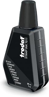 Trodat Black Ink Bottle 28 ml Replacement Ink for Hand Stamp Pads view 3