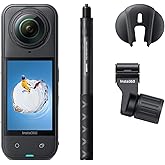 Insta360 X5 Ski Bundle - Waterproof 8K 360 Camera, Invisible Selfie Stick Effect, Leading Low Light, Rugged & Replaceable Len