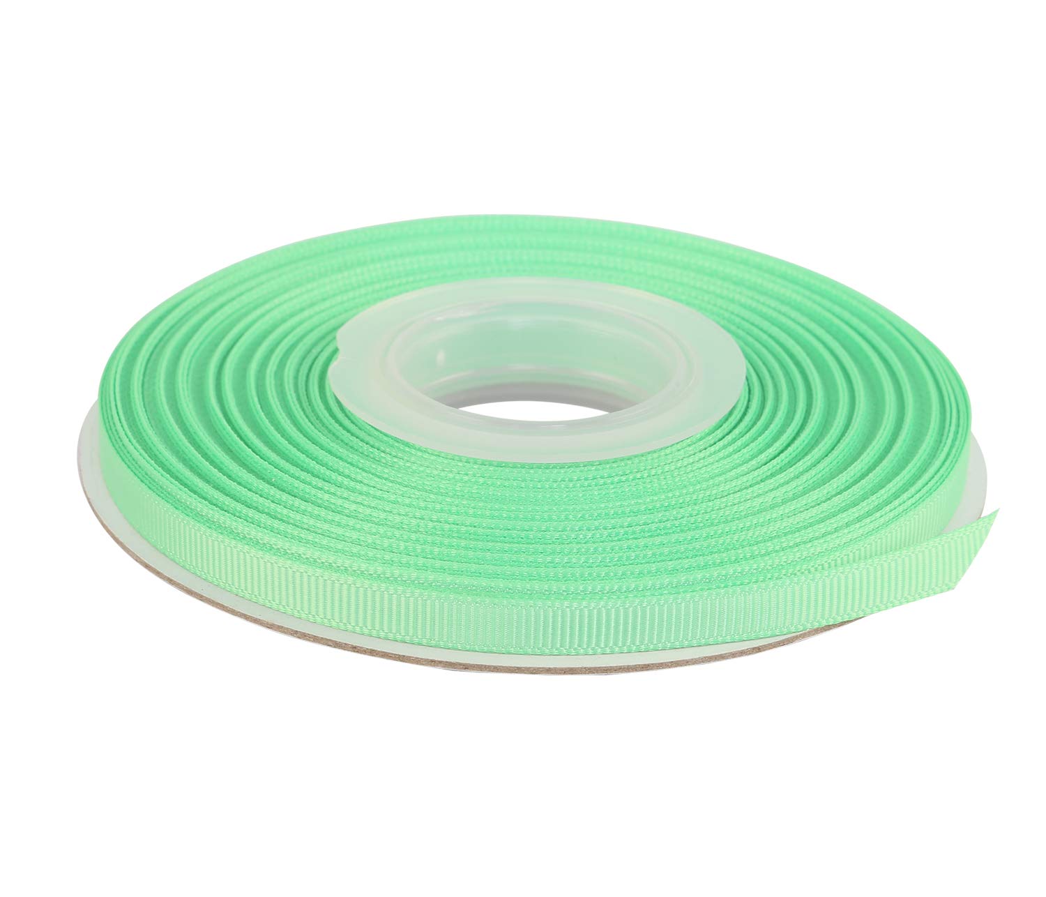 Ribbonitlux 6mm Wide Solid Grosgrain Ribbon 22 Meters (530-Mint, Set for Gift Wrapping, Party Decor, Sewing Applications, Wedding and Craft