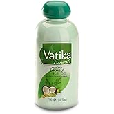 Dabur Vatika Naturals Coconut Hair Oil with Henna, Amla, Lemon & 5 Herbs - Nourish & Strengthen Hair & Scalp for Healthy & Ra