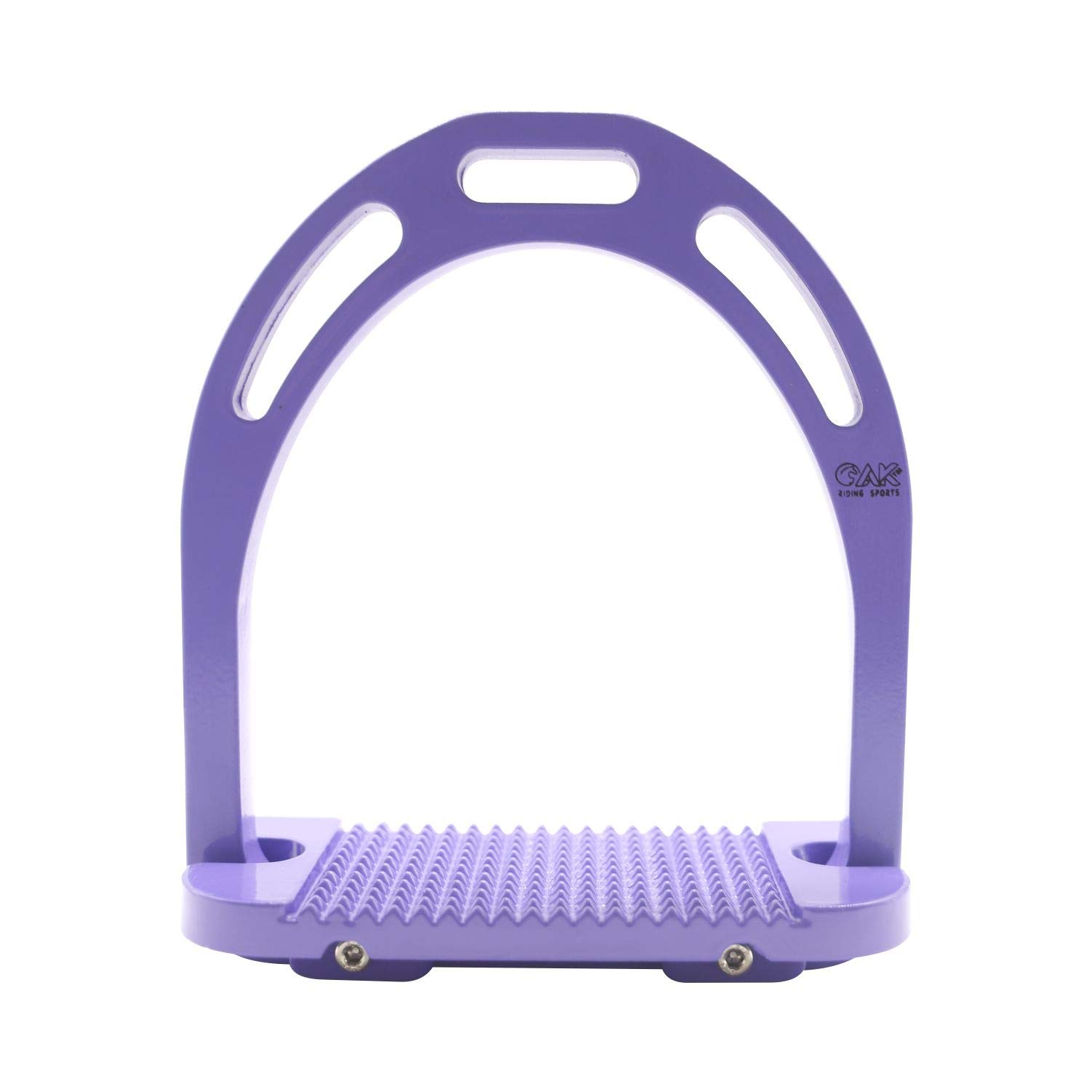 AK Aluminum Light Weight Horse Riding Equestrian Stirrups with Coated Colors (Purple, 4.75'')