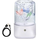 Anbanglin Mini Portable Washing Machine - USB Rechargeable 1L Small Washer with 2 Modes Deep Cleaning for Underwear, Socks &amp; Baby Clothes, Compact Travel Laundry for Apartment, Dorm, Camping, White