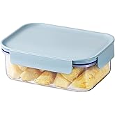 LocknLock HPL413 Classic-Plus Plastic Food Storage Container with Lid for Kitchen, Lunch, Meal Prep, and Leftovers, BPA-Free, Airtight, Leakproof, Microwave, Dishwasher, Freezer-Safe, 420ml