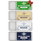 THEMANCODE Solid Cologne Men, Valentines Day Gift for Him, Christmas Stocking Stuffers, Travel Essentials Sandalwood, Vetiver