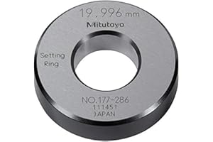 Mitutoyo 177-286 Setting Ring, 20mm Size, 10mm Width, 45mm Outside Diameter, Plus /-1.5Micrometer Accuracy