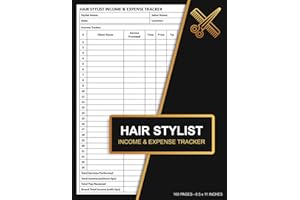 Hair Stylist Income & Expense Tracker: Daily Revenue & Expense Log Book for Hair Salon & Barber | Hairstylist Financial Journal