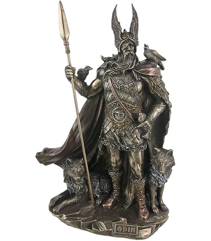 9.5 Inch Heimdall Watchman Of The Gods Viking Norse Mythology Statue - Veronese Design, Bronze Color Finish-547610