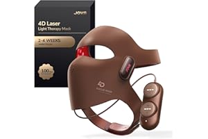 JOVS 4D Laser Therapy Mask for Face, LED Red Light Therapy Face Mask with 4 Wavelengths for Deep Anti-Aging, Precision Anti-Wrinkle, Skin Firming & Radiant Glow, 6x More Powerful Than LED
