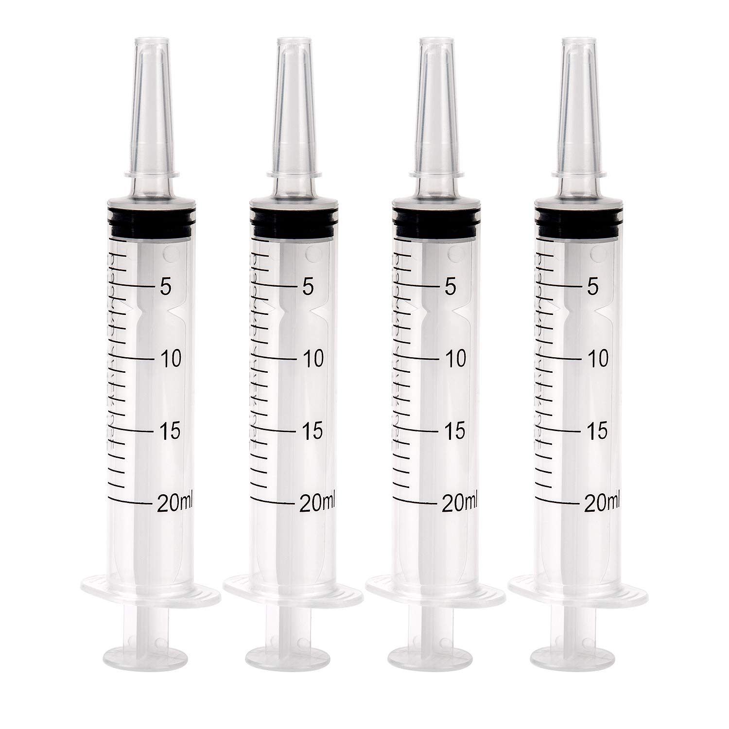 KINBOM 20ml Plastic Syringes, Sterile, 4 Pack