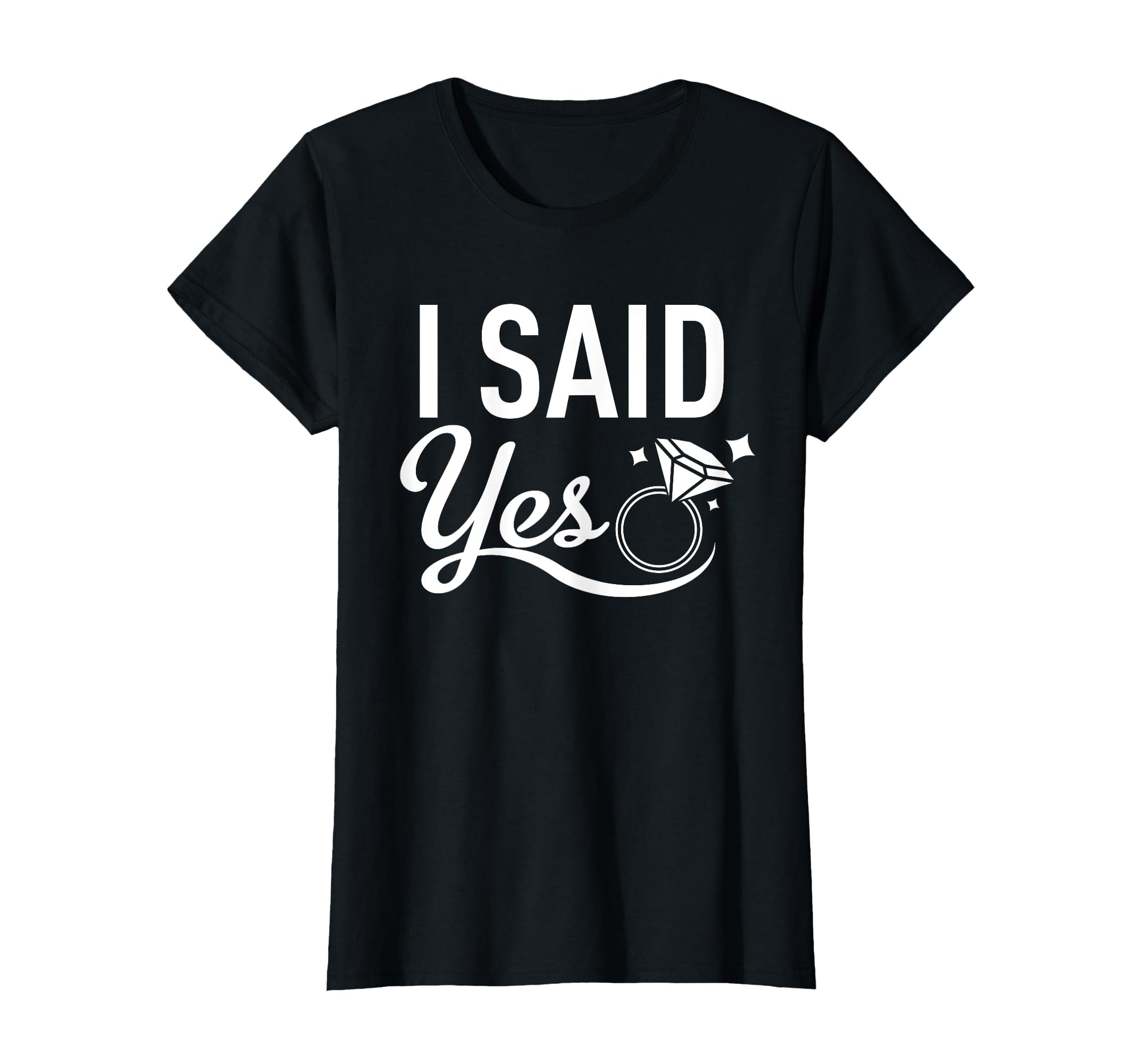 Photo 1 of Matching Bachelorette Party Shirt - I Said Yes Tee - White T-Shirt XXL 