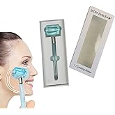 Sport Emblema Ice Roller for Face & Body - Cold Therapy Tool to Depuff Eyes, Reduce Inflammation & Tighten Skin - with Protective Case (Blue)
