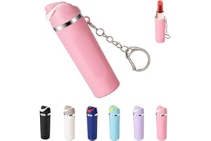 Wnzary Cute Mini Cup Keychain Compatible with Owala Water Bottle, Tumbler Cup Lip Balm Holder Keychain