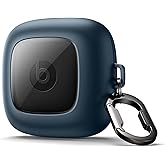 SURITCH for Powerbeats Pro Case Cover, Shockproof Magnetic Cases for Beats Powerbeats Pro Wireless Earbuds, Protective Cover with Magnetic Lid Lock & Carabiner, Full-Body Drop Protection, Navy