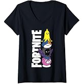 Womens Fortnite Totem V-Neck T-Shirt