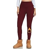 Ulknyss Thermal Leggings Women High Waist Fleece Lined Winter Leggings Workout Warm Yoga Pants Tights