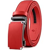 DOOPAI Belt Men, Ratchet Belt Dress Adjustable 1 3/8" Genuine Leather Designer Belt, Size Length Can be Cut, with Gift Box