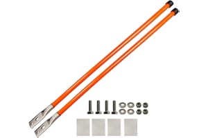 SEASAIL Bold 28'' Snow Plow Blade Marker Guide Kit High Visibility Orange with Stainless Steel Joint Compatible with Most Sno