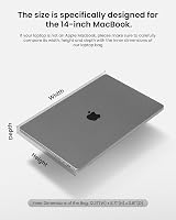 tomtoc 360° Protective Laptop Sleeve 14-inch MacBook Pro Water-Resistant Case view 9